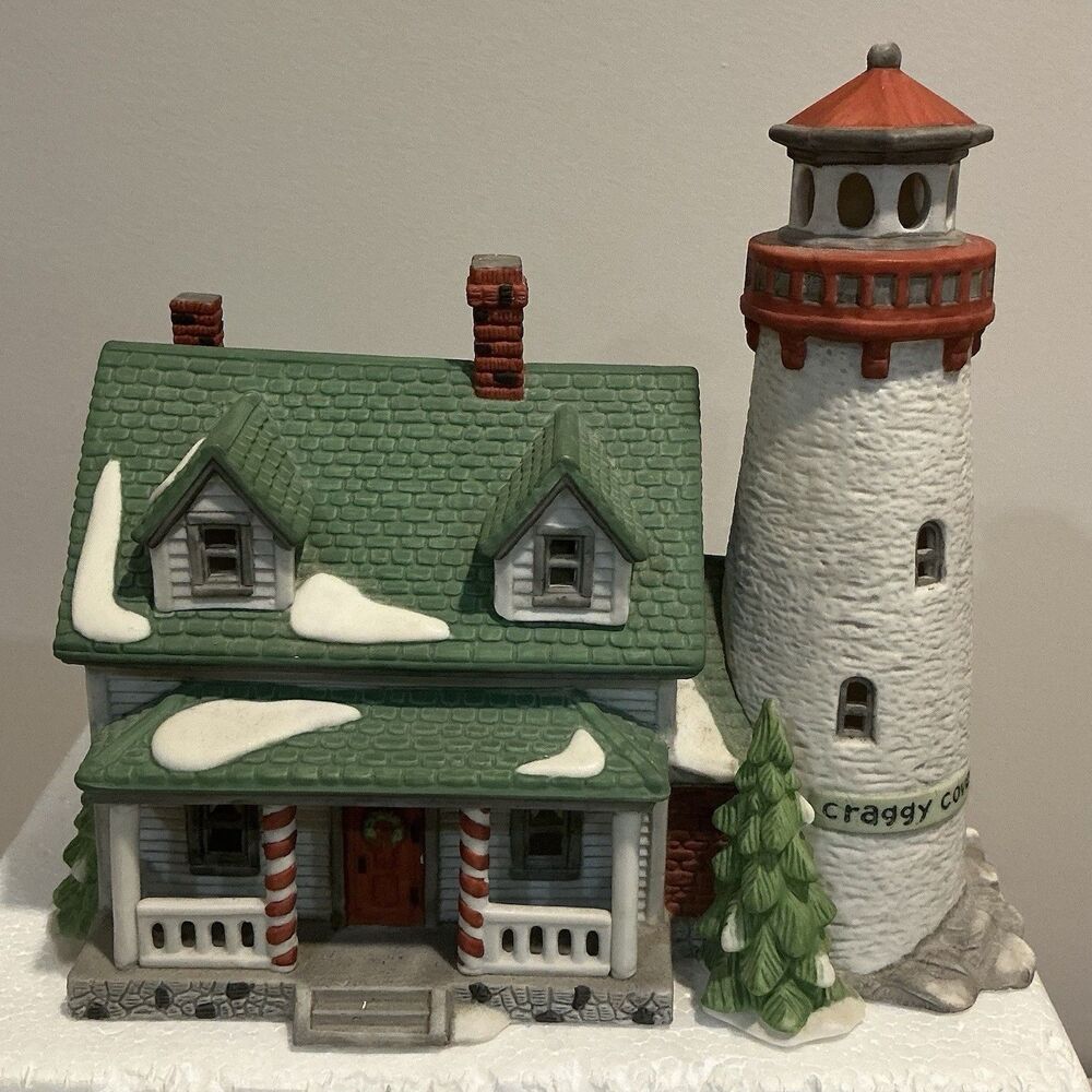 Dept 56 New England Craggy Cove Lighthouse Village Retired